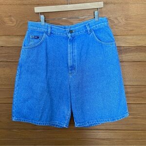 Vintage Lee denim longline blue wash shorts